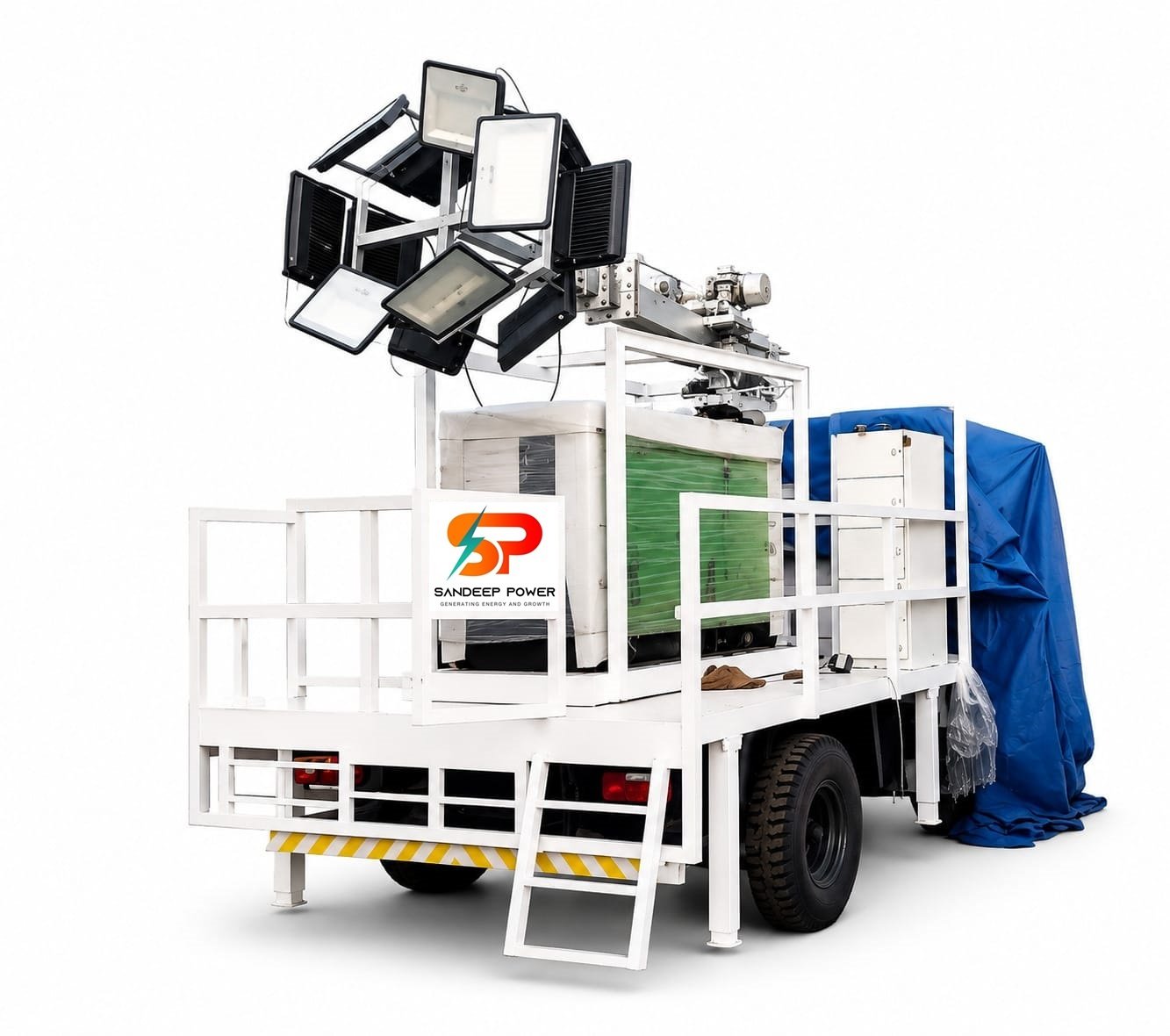 Hybrid Mobile Lighting Tower
