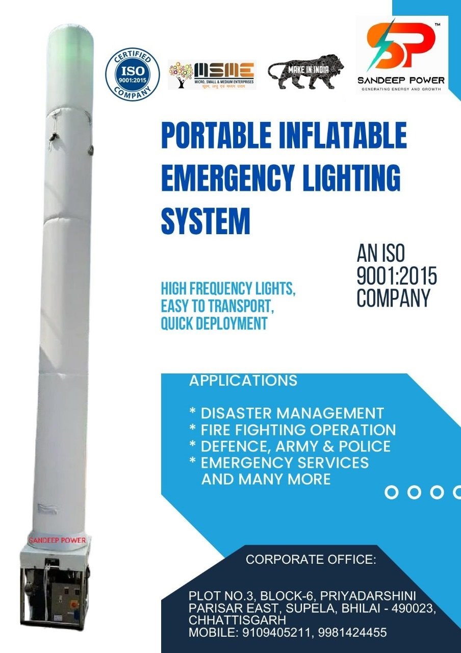 Inflatable Portable Emergency Lighting System